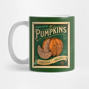 Vintage Pumpkin Patch Farm Sign - Halloween Thankgiving Vibes Mug